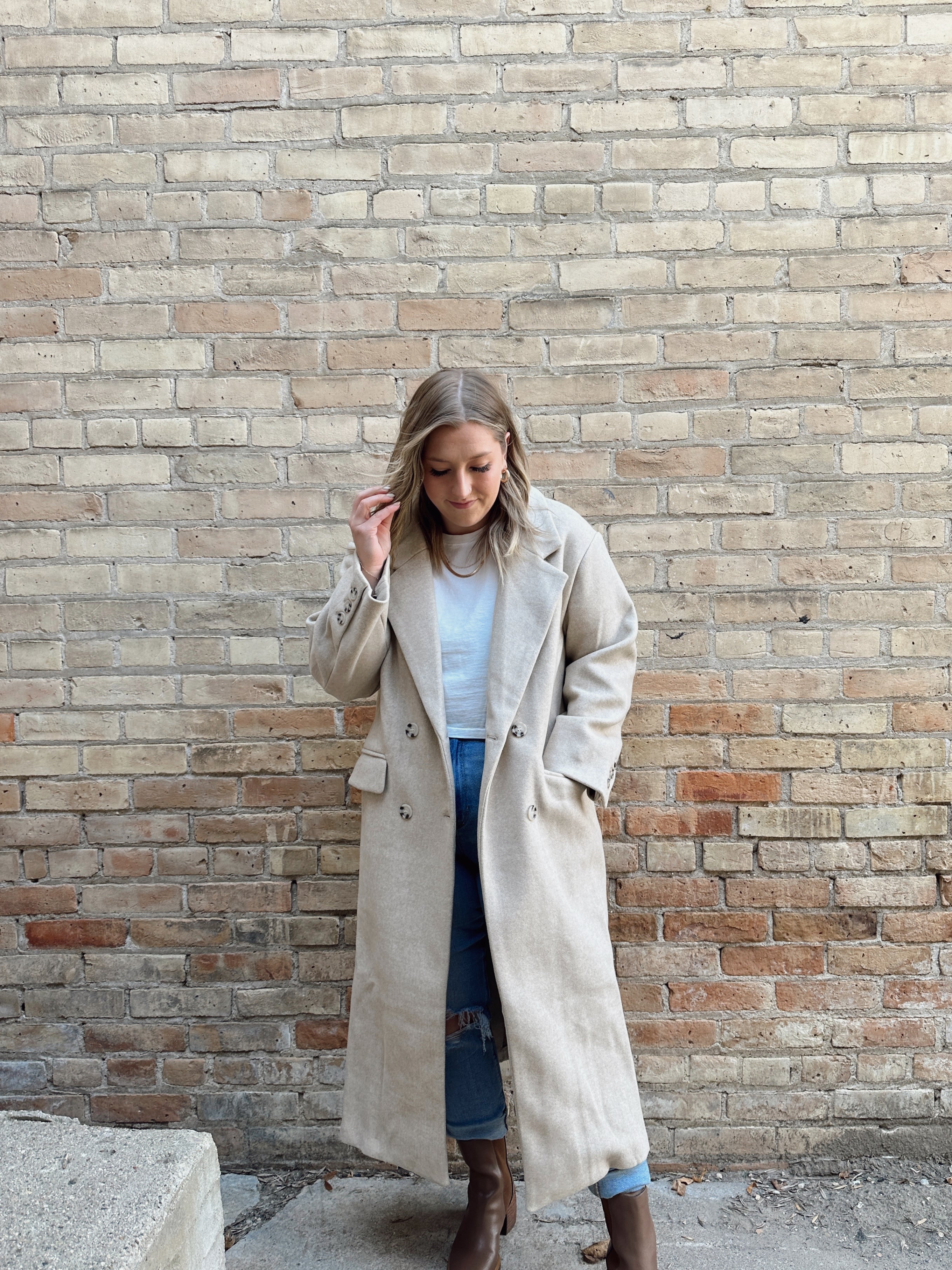 Harper Lapel Duster Coat